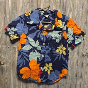 Baby Gap 3 Years Hawaiian Button Down Shirt